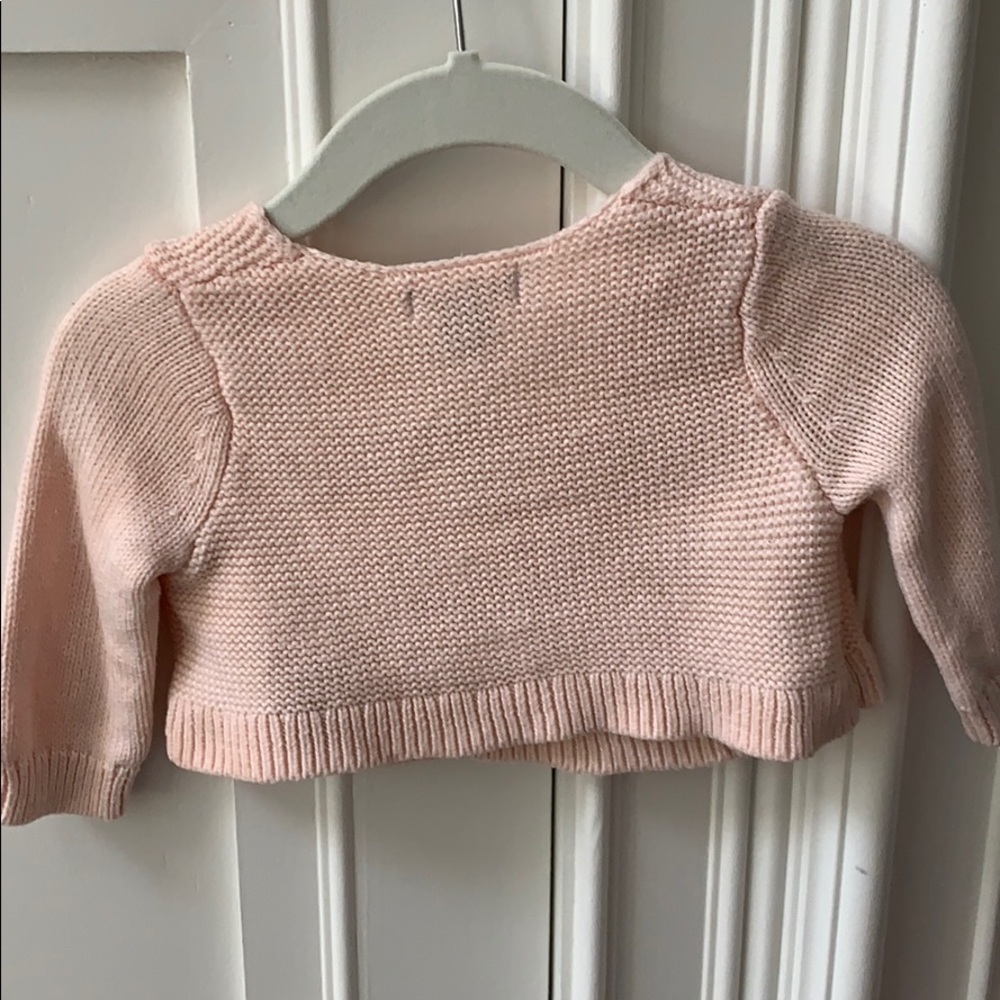 Baby Gap light pink knit ballet top - Picture 4 of 4